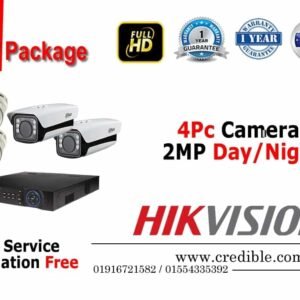 4 pcs Hikvision CCTV Camera full set